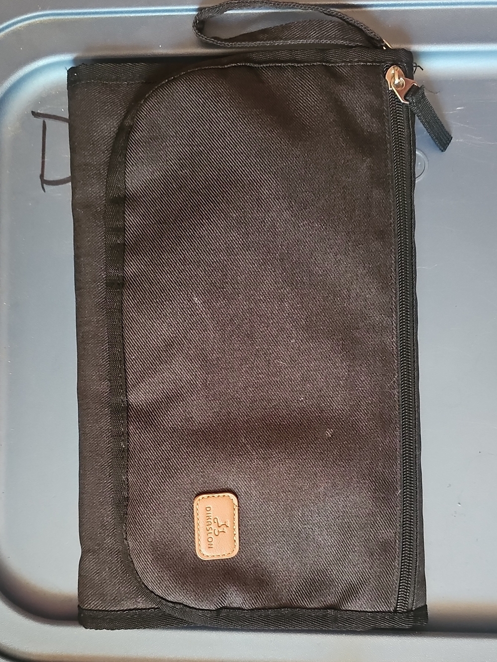 Black Baby Travel Chsnging Pad with Wrist Strap